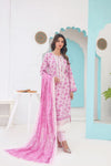 DP-V1-11 Three-Piece Stitched Lawn Suit