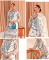 Design 7 - Aqua Pearl (Unstitched)