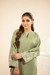 Sage Foliage Emb Co-Ord Set | 2 PC