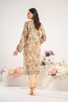 BLUSH PEACH JACQUARD PRINTED SET | 2PC