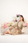 BLUSH PEACH JACQUARD PRINTED SET | 2PC