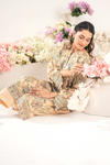 BLUSH PEACH JACQUARD PRINTED SET | 2PC