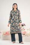 BLACK SLATE JACQUARD PRINTED SET | 2PC