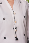 White Blossom Emb Co-Ord Set | 2 PC