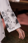 White Blossom Emb Co-Ord Set | 2 PC