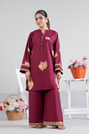 Ruby Bloom Emb Co-Ord Set | 2 PC