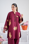 Ruby Bloom Emb Co-Ord Set | 2 PC