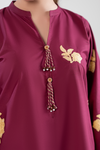 Ruby Bloom Emb Co-Ord Set | 2 PC