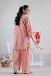 Peach Blossom Emb Co-Ord Set | 2 PC