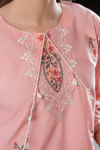 Peach Blossom Emb Co-Ord Set | 2 PC